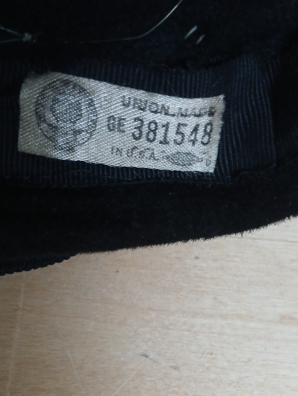 Vintage Union Made Ladies Black Hat with Bow - Picture 7 of 8